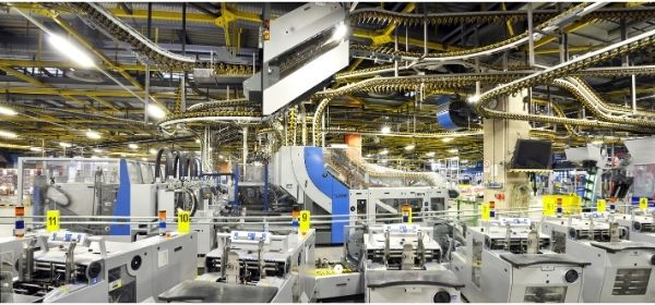 manufacturing floor of company