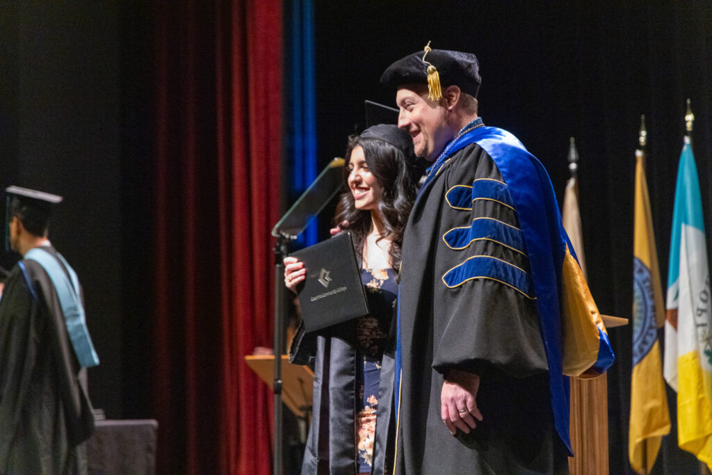 Eric Heiser with graduate at CCC